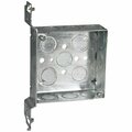 Southwire Electrical Box, 21 cu in, Square Box, Steel, Square 52151-FS-UPC